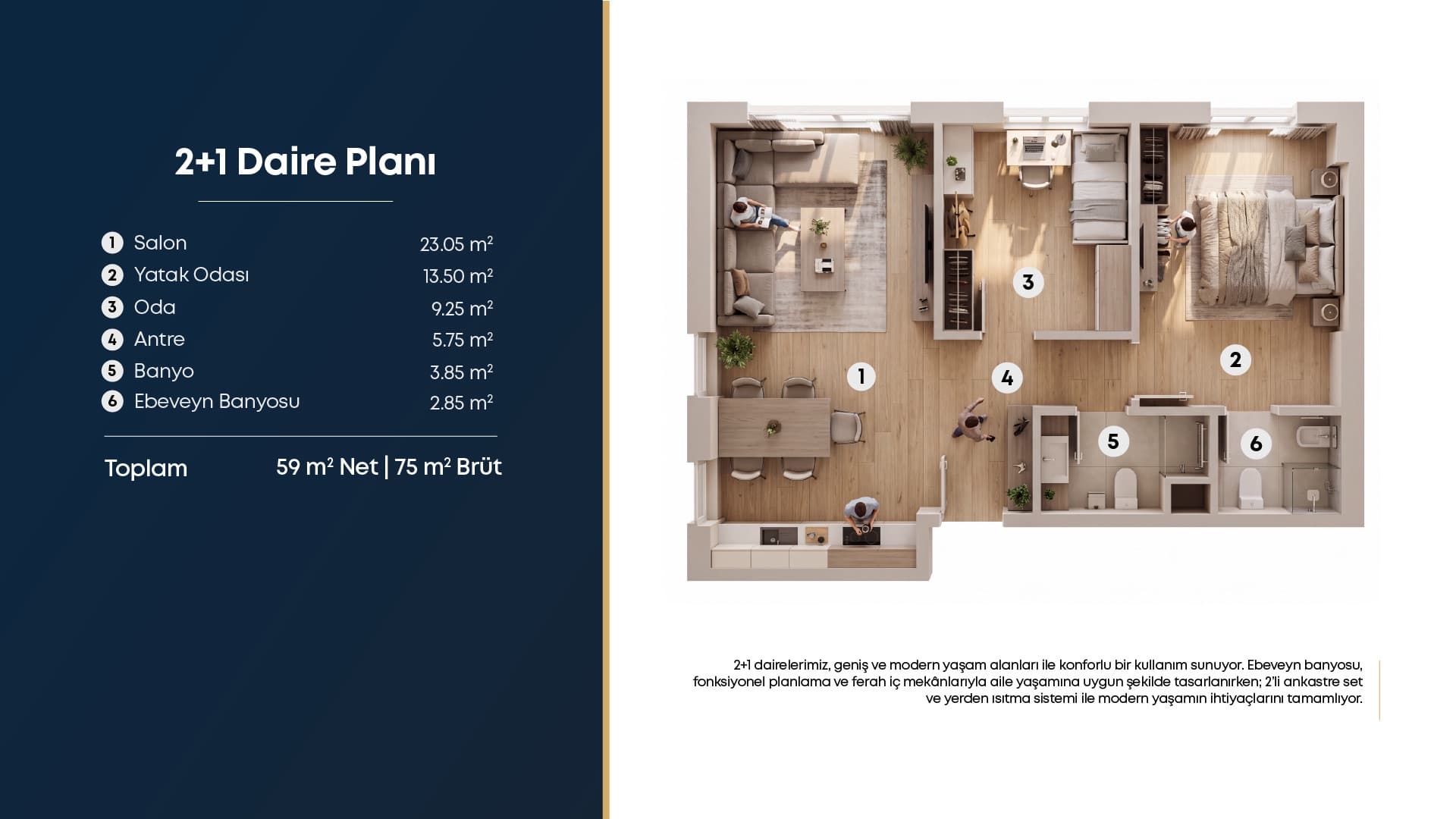 Joven City Life kat planı görsel 1
